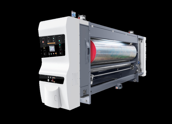 อัตโนมัติเต็มเหล็ก Flexo การพิมพ์กล่องกระดาษกระดาษ sloting ตัดเครื่องตาย