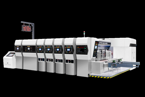 ประสิทธิภาพสูง อัตโนมัติเต็มเหล็ก Flexo การพิมพ์กล่องกระดาษกล่องสล็อต